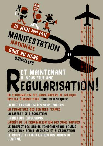 Manifestation nationale pour la régularisation des sans papiers Manifestation nationale pour la régularisation des sans papiers