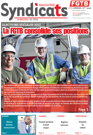 Syndicats FGTB n°10 Syndicats FGTB n°10