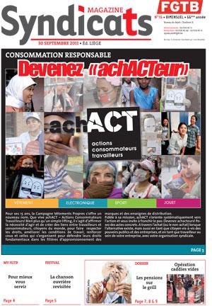 Syndicats FGTB n°16 - 2011 Syndicats FGTB n°16 - 2011
