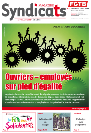 Syndicats FGTB n13 Syndicats FGTB n13