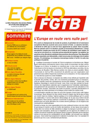 Echo FGTB n°1 - 2013 Echo FGTB n°1 - 2013
