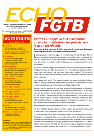 Echo FGTB n°5 - 2013 Echo FGTB n°5 - 2013