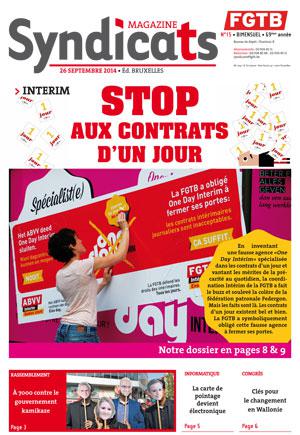 Syndicats FGTB n°15 - 2014 Syndicats FGTB n°15 - 2014