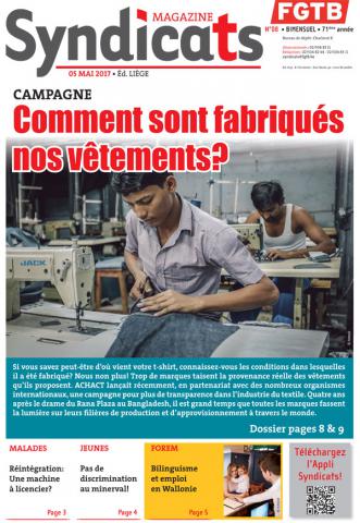 Syndicats FGTB n°8 - 2017 Syndicats FGTB n°8 - 2017