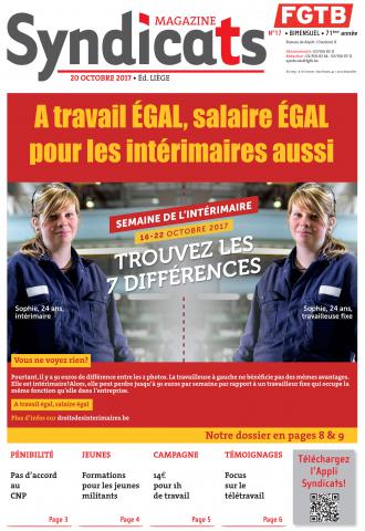Syndicats FGTB n° 17 - 2017 Syndicats FGTB n° 17 - 2017