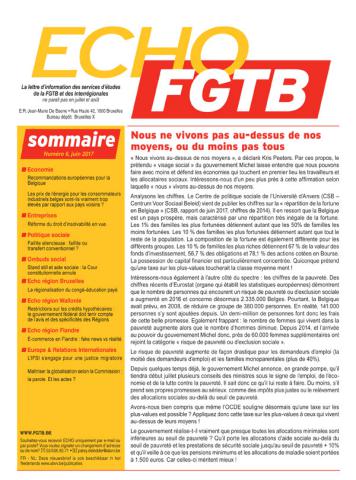 Echo FGTB n°6 - Juin 2017 Echo FGTB n°6 - Juin 2017