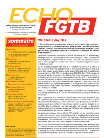 Echo FGTB n°3 - 2017 Echo FGTB n°3 - 2017