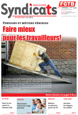Syndicats FGTB n°12 - 2018 Syndicats FGTB n°12 - 2018
